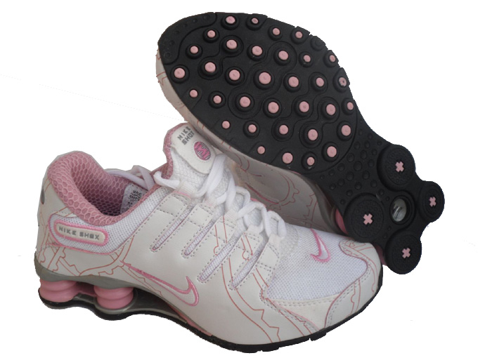 Womens Nike Shox Nz Mesh Up Shoes White Pink